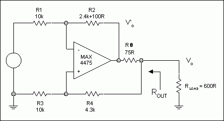圖4. 例1 (為簡單起見，沒有標(biāo)出電源去耦)