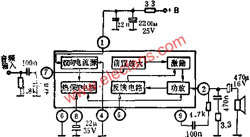 D2611內(nèi)部方框圖和外圍電路圖  www.socialnewsupdate.com
