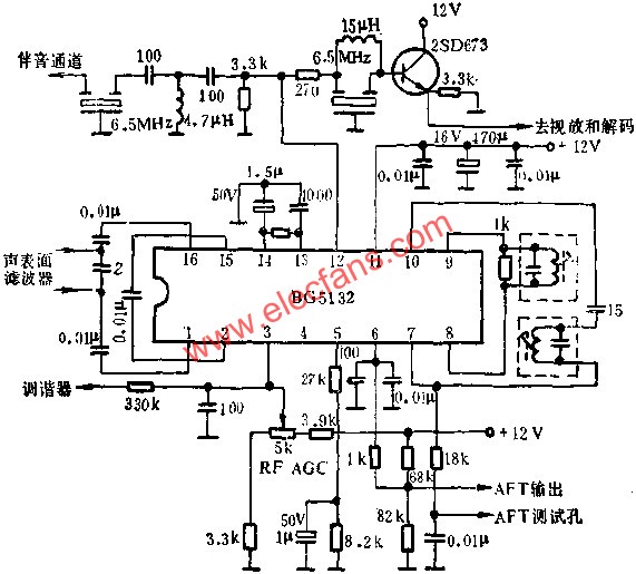 BG5132圖象中放集成電路的應(yīng)用電路圖  www.socialnewsupdate.com