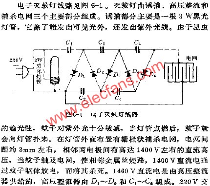 電子滅蚊燈電路  www.socialnewsupdate.com