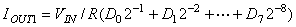 用AD7008構成可程控正弦波信號發(fā)生器圖示