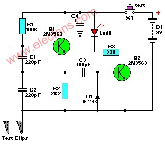 http://www.socialnewsupdate.com 簡單的晶體測試儀電路圖