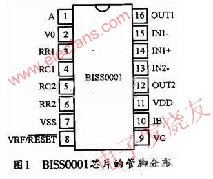 BISS0001芯片的管腳分布圖 www.socialnewsupdate.com