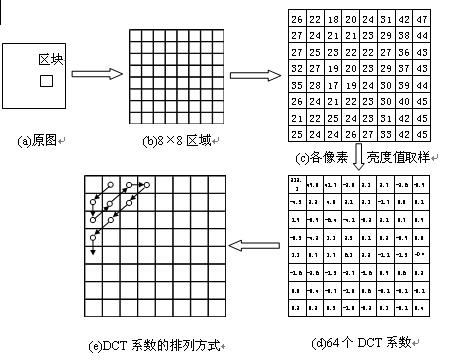 圖2.2.2  DCT變換過程 http://www.socialnewsupdate.com