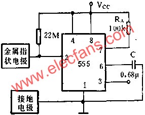 時基集成電路組成接近開關(guān)電路圖 www.socialnewsupdate.com