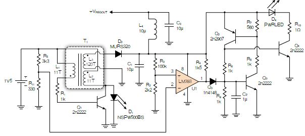 反激式開(kāi)關(guān)電源低電壓下點(diǎn)亮HBLED燈