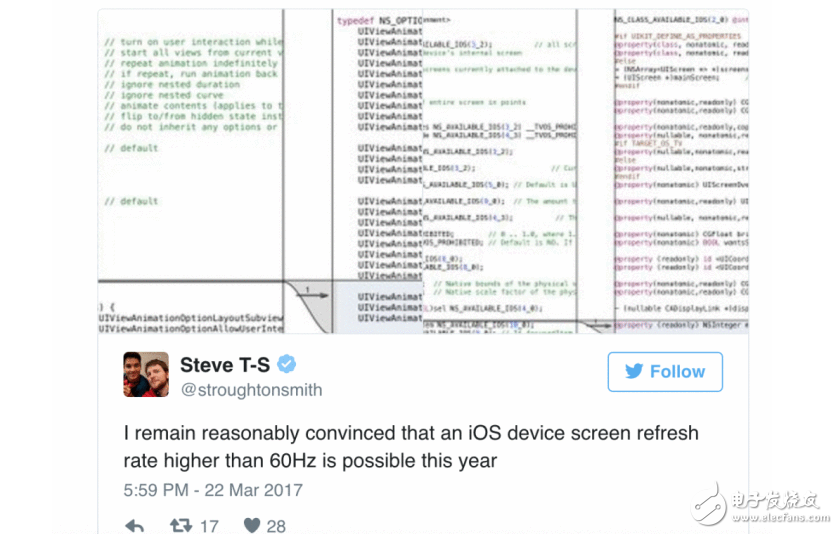 蘋果iOS10.3正式版將支持更快屏幕刷新？測試版系統(tǒng)漏玄機(jī)