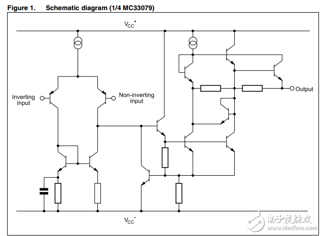 低噪聲四路運算放大器MC33079