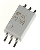 保證在125度條件下運行的 3.3V/5V驅(qū)動高速邏輯 IC耦合器產(chǎn)品照片: TLP2766.