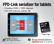 德州儀器低功耗FPD-Link串行器為平板電腦帶來(lái)最高分辨率