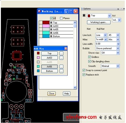 圖4 基于Working Layer的布線方式。