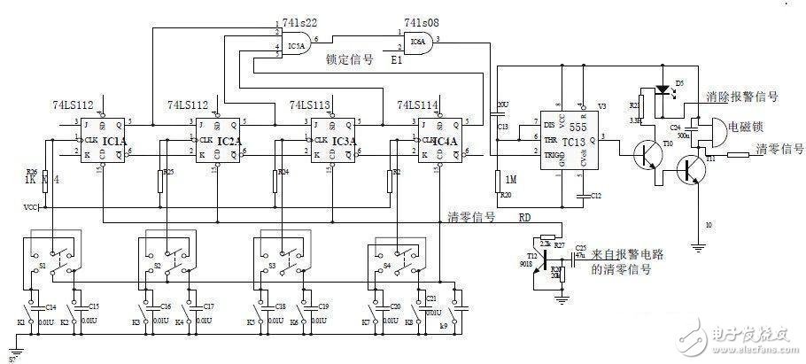 電子密碼鎖555單穩(wěn)態(tài)電路設(shè)計攻略