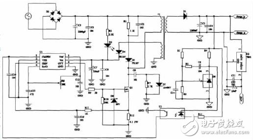 圖2 開關(guān)電源電路