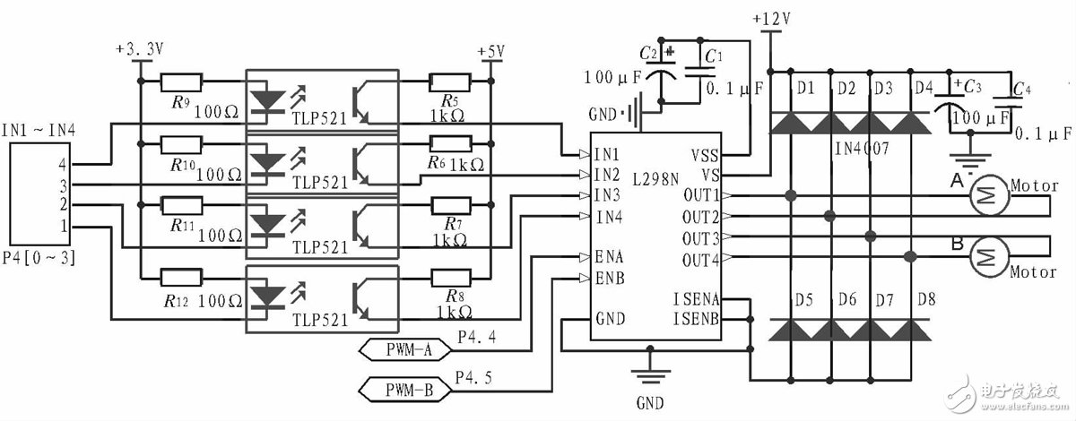 智能小車主控系統(tǒng)電路設計圖剖析 —電路圖天天讀（218）