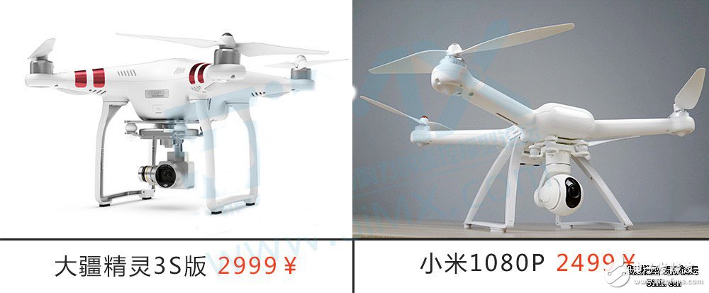 小米無(wú)人機(jī)對(duì)比精靈3s拆解 大疆“門徒”表現(xiàn)如何？