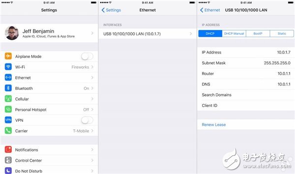 驚喜iOS10.2！蘋果iOS10.2起新增以太網(wǎng)設(shè)置頁(yè)