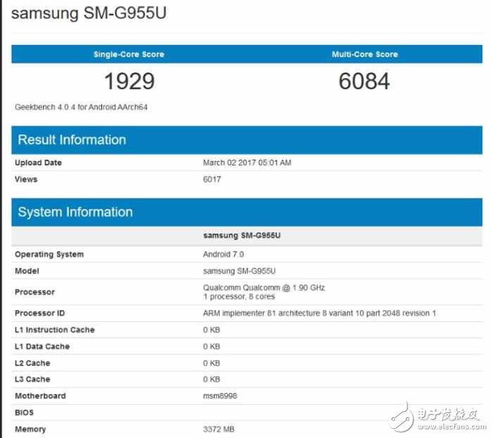 三星Galaxy S8跑分曝光，或許超越華為mate 9，成為新一代的安卓機(jī)皇
