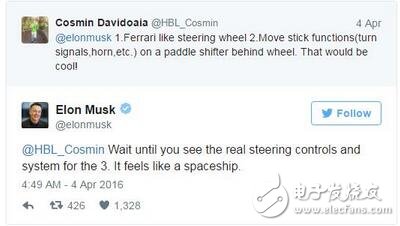上周五，特斯拉CEO 伊隆·馬斯克通過Twitter 上的寥寥數(shù)語就打破了許多Model 3 愛好者的美好幻想。他強調(diào)稱：從任何方面來說，即將到來的Model 3 都不會比當前的Model S 旗艦車型更加先進。由于特斯拉去年揭示的Model 3 原型車缺失了儀表盤，導(dǎo)致大家對新車的配置各種異想天開，比如它是否會采用抬頭顯示（HUD）設(shè)備來顯示車速、里程等相關(guān)信息。