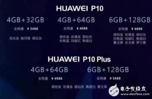 華為p10/p10plus售價(jià)成熱議，造成p10火爆銷量，京東一分鐘銷售額破億