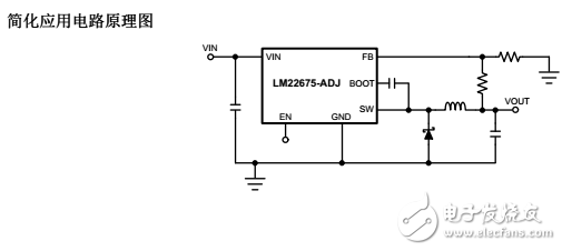 LM22675/LM22675Q42V，1A簡單開關特性降壓電壓穩(wěn)壓器