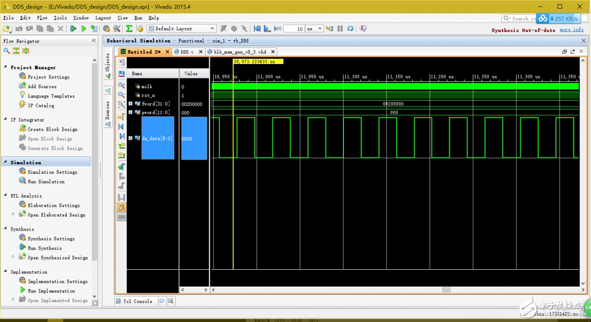 一文詳解Vivado調(diào)用ROM IP core設計DDS