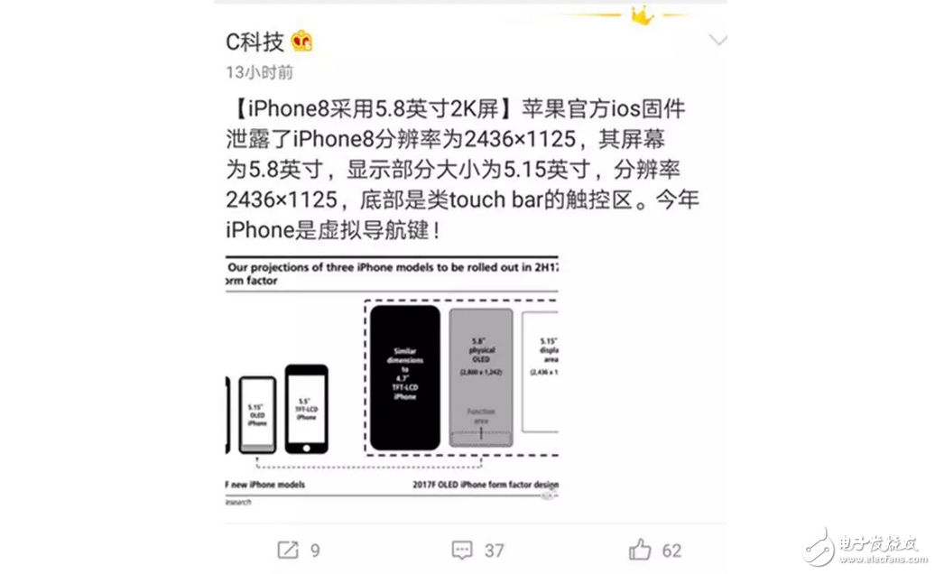 效仿華為，iPhone8將搭載虛擬鍵！SE二代配置大幅度提升