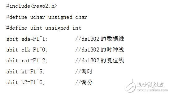 基于ds1302的數(shù)碼管時(shí)鐘程序，顯示時(shí)分秒