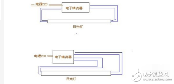 電子鎮(zhèn)流器接線(xiàn)圖