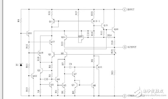 lm7805內(nèi)部電路圖