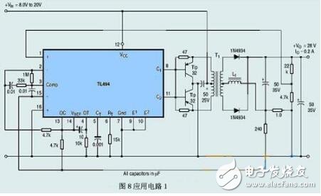 tl494詳解(特性、封裝、內(nèi)部電路方框圖)