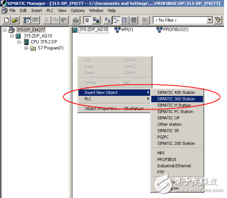 S7300與S7-200的EM277之間的PROFIBUS DP通訊鏈接的實(shí)現(xiàn)方法