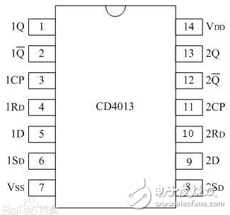 基于CD4013單鍵觸發(fā)臺燈的設計