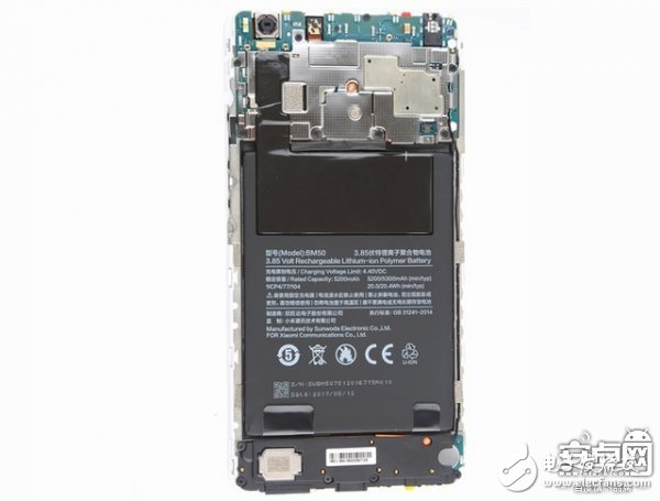 小米Max 2手機(jī)拆解：動手難度不高，容易維修