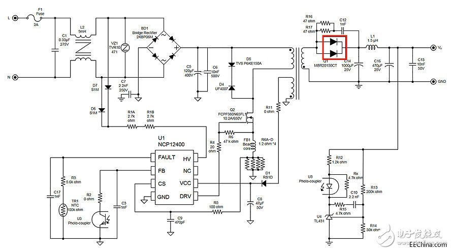 為T(mén)ype-C連接器傳輸開(kāi)發(fā)優(yōu)化的電源適配器