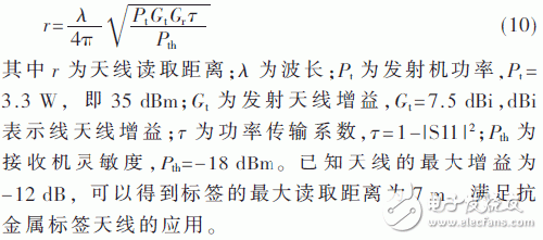 設(shè)計應(yīng)用超高頻（UHF）的小型無源屬射頻識別（RFID）電子標簽天線